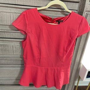 Express Pink Peplum Blouse